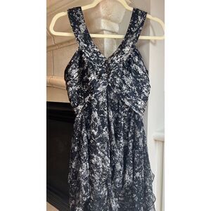 MM COUTURE by Miss Me Black White Ruffled Dress Size Medium